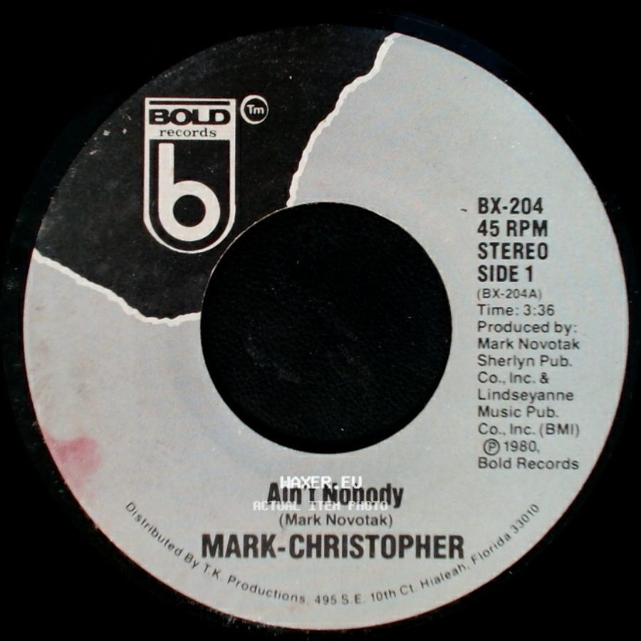 Mark-Christopher - Ain't Nobody / Proven Love side A