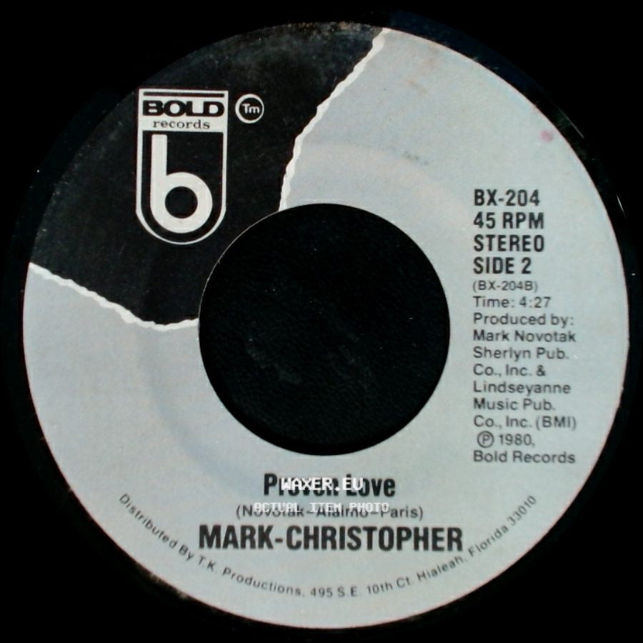 Mark-Christopher - Ain't Nobody / Proven Love side B