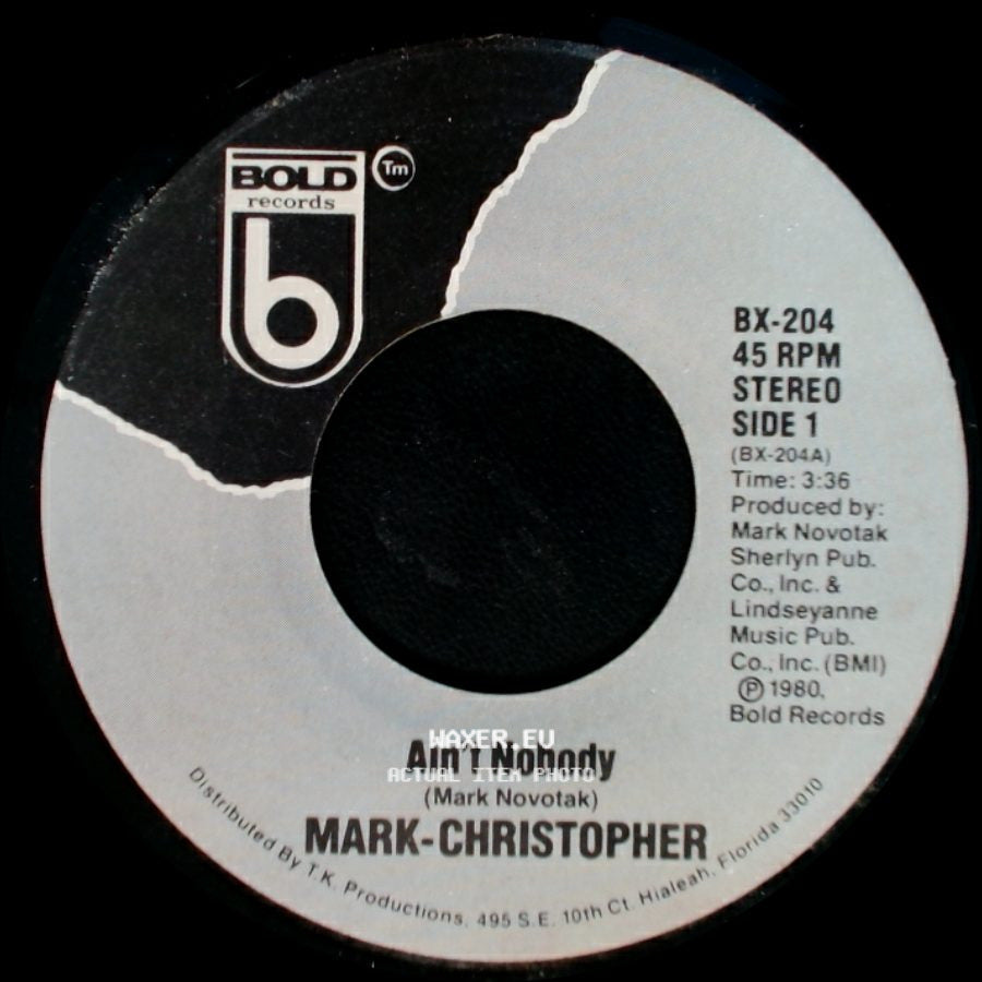 Mark-Christopher - Ain't Nobody / Proven Love side A