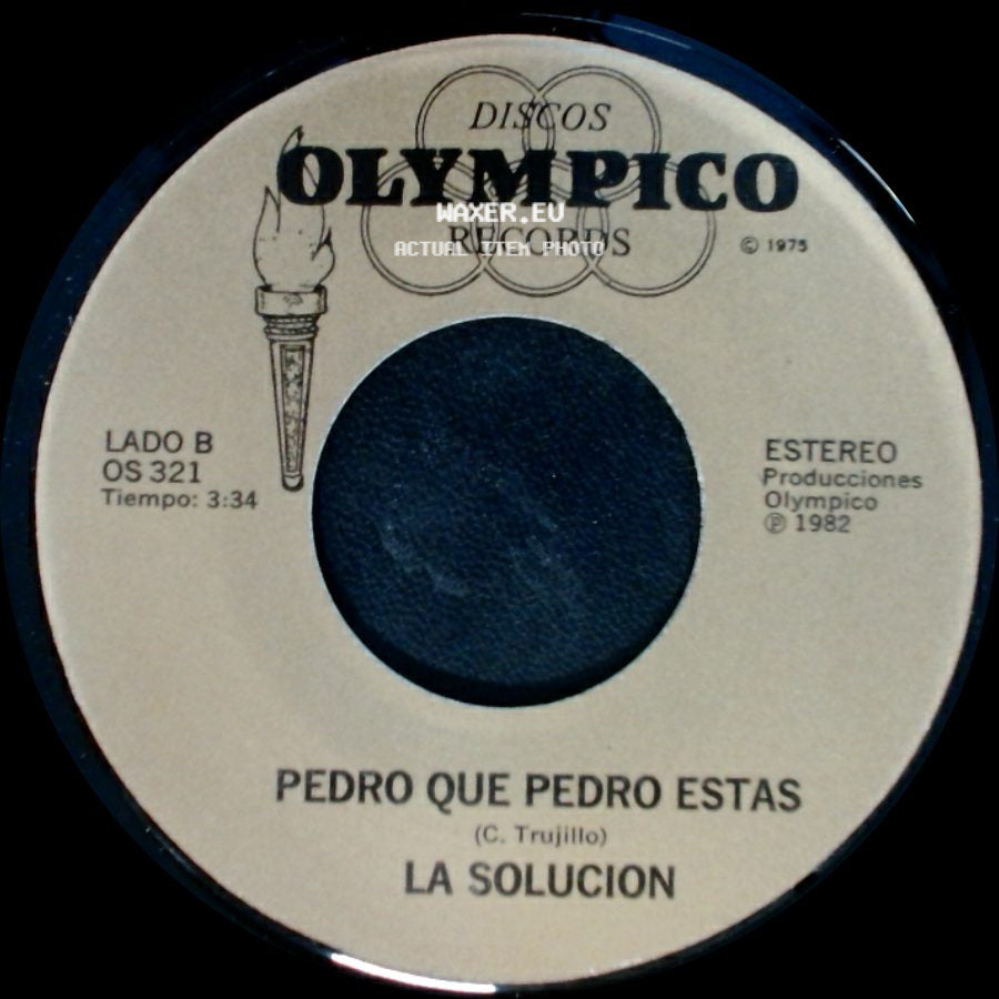 Los Chones / La Solucion - La Solucion / Pedro Que Pedro Estas side B
