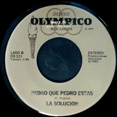 Los Chones / La Solucion - La Solucion / Pedro Que Pedro Estas side B