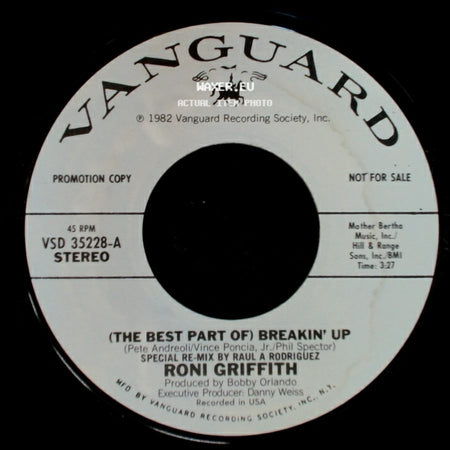 Roni Griffith - (The Best Part Of) Breakin' Up / (The Best Part Of) Breakin' Up side B
