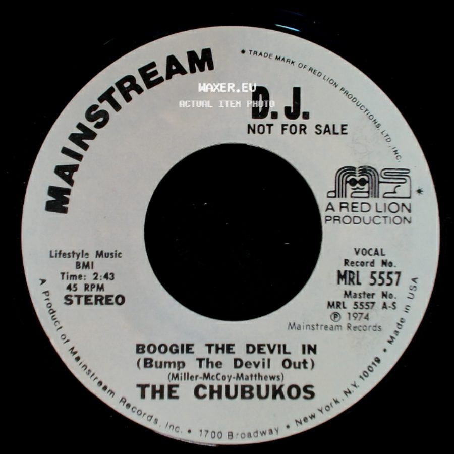The Chubukos - Boogie The Devil In (Bump The Devil Out) / Boogie The Devil In (Bump The Devil Out) side A