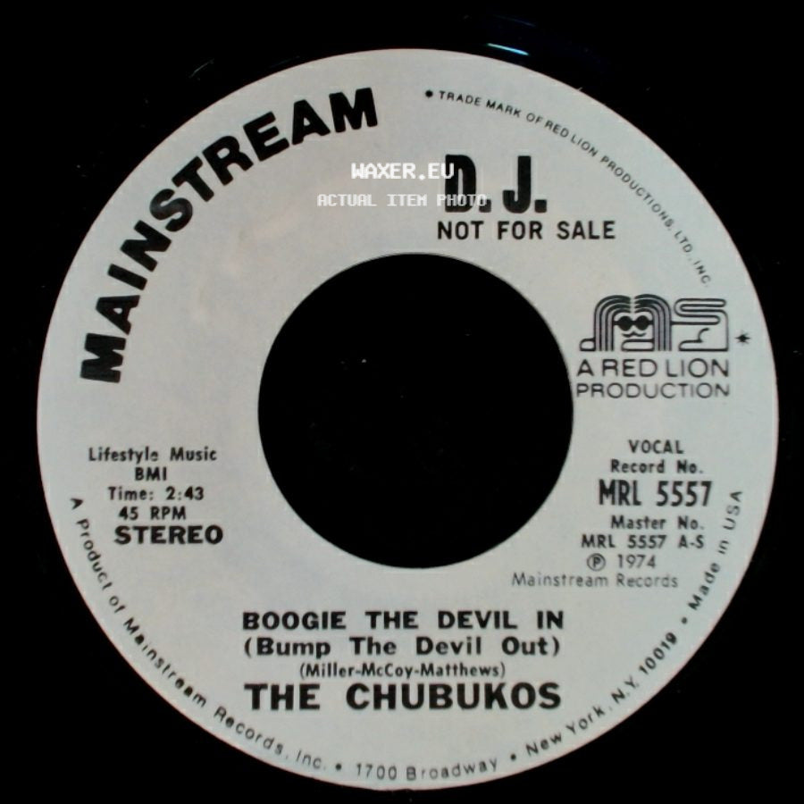 The Chubukos - Boogie The Devil In (Bump The Devil Out) / Boogie The Devil In (Bump The Devil Out) side A