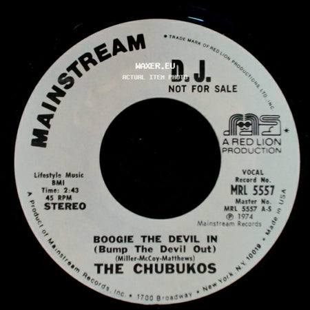 The Chubukos - Boogie The Devil In (Bump The Devil Out) / Boogie The Devil In (Bump The Devil Out) side A