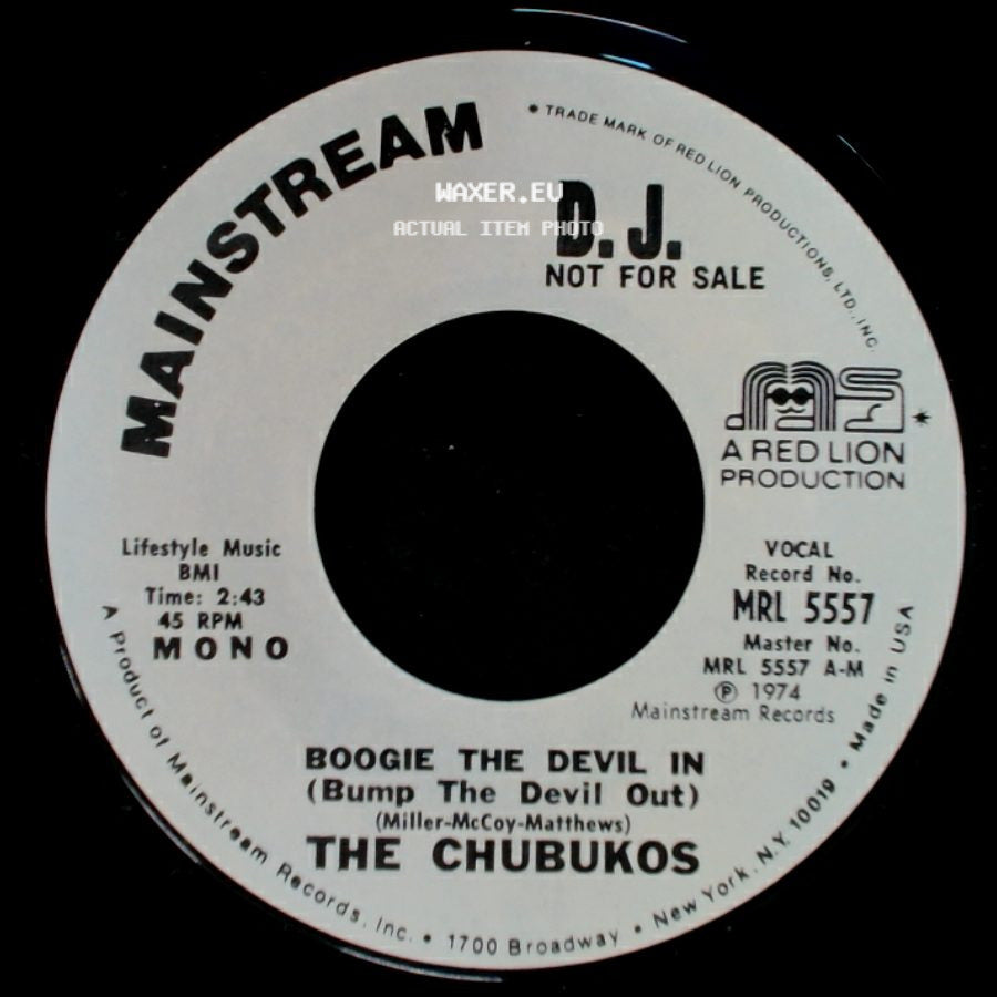 The Chubukos - Boogie The Devil In (Bump The Devil Out) / Boogie The Devil In (Bump The Devil Out) side B