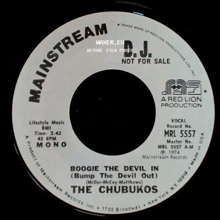 The Chubukos - Boogie The Devil In (Bump The Devil Out) / Boogie The Devil In (Bump The Devil Out) side A
