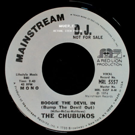 The Chubukos - Boogie The Devil In (Bump The Devil Out) / Boogie The Devil In (Bump The Devil Out) side A