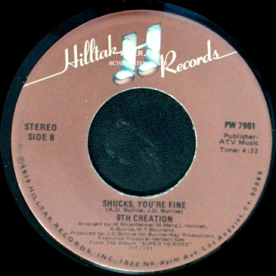 9Th Creation - Let's Dance / Shucks, You're Fine side B