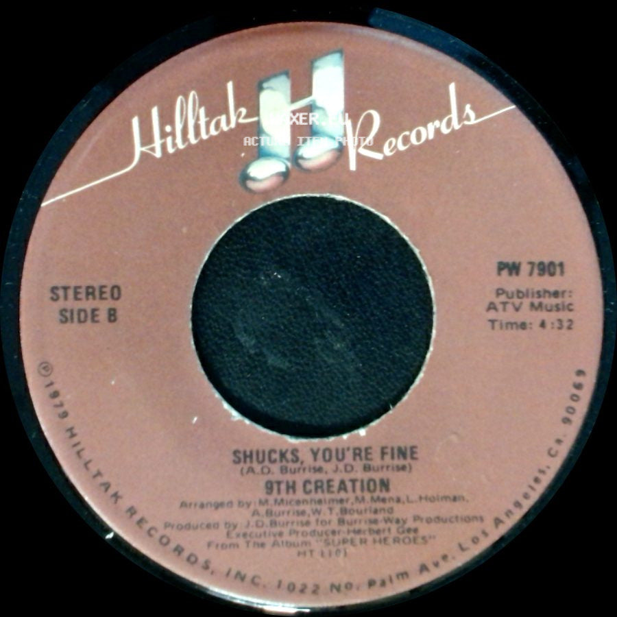 9Th Creation - Let's Dance / Shucks, You're Fine side B