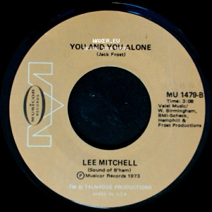 Lee Mitchell - Memphis On The Mississippi / You And You Alone side B