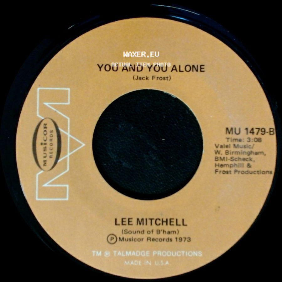 Lee Mitchell - Memphis On The Mississippi / You And You Alone side B