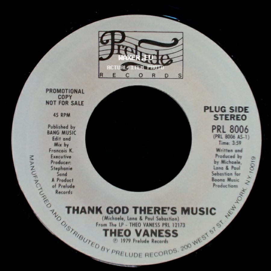 Theo Vaness - Thank God There's Music / I Can't Dance Without You side A