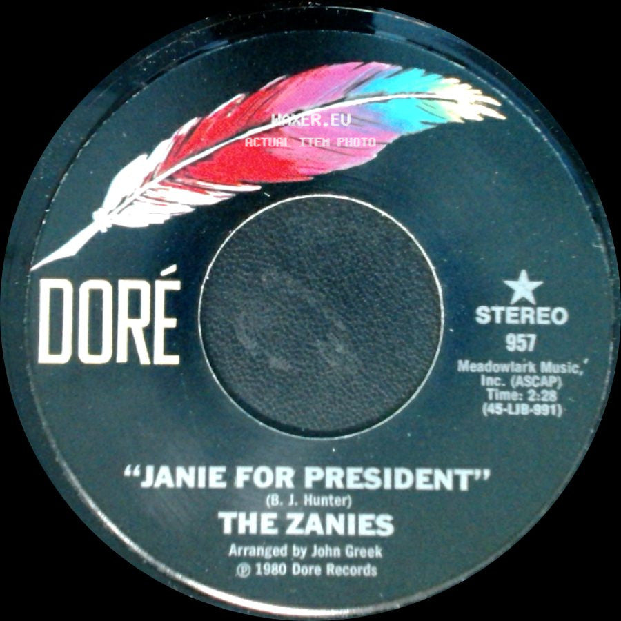 The Zanies - Los Angeles, Los Angeles / Janie For President side B