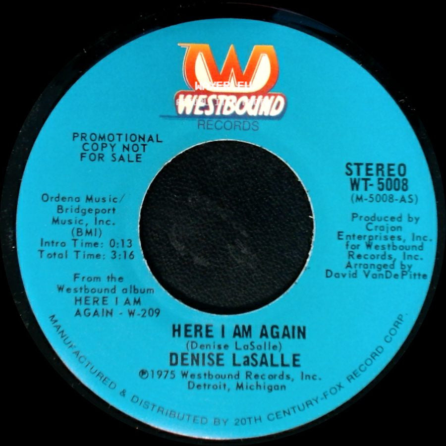 Denise Lasalle - Here I Am Again / Here I Am Again side B