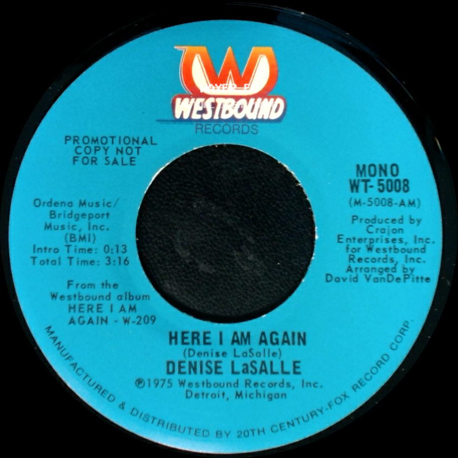Denise Lasalle - Here I Am Again / Here I Am Again side A
