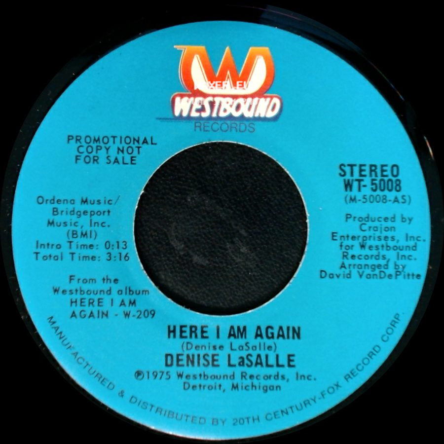 Denise Lasalle - Here I Am Again / Here I Am Again side B