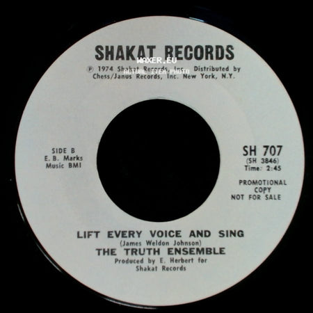 John Barfield With The Truth Ensemble / The Truth Ensemble - The Blacks / Lift Every Voice And Sing side B