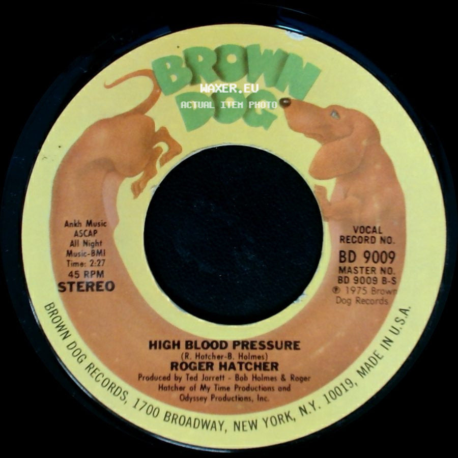 Roger Hatcher - We Gonna Make It / High Blood Pressure side B