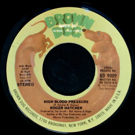 Roger Hatcher - We Gonna Make It / High Blood Pressure side B