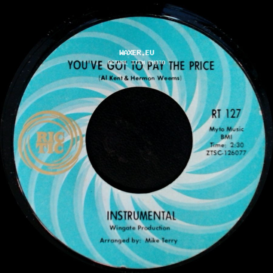 Al Kent - Where Do I Go From Here / You've Got To Pay The Price side B