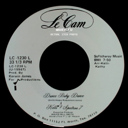 Kelli & Spectron 7 / Kelli Spectrum 7 - Dance Baby Dance / Dance Baby Dance side B