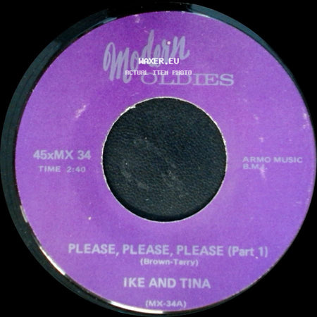 Ike And Tina - Please, Please, Please (Part 2) / Please, Please, Please (Part 1) side B
