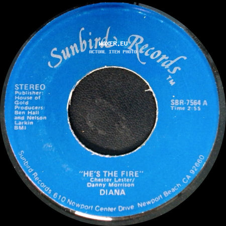 Diana - He's The Fire / "What A Fool I Was" (To Fall In Love With You) side A