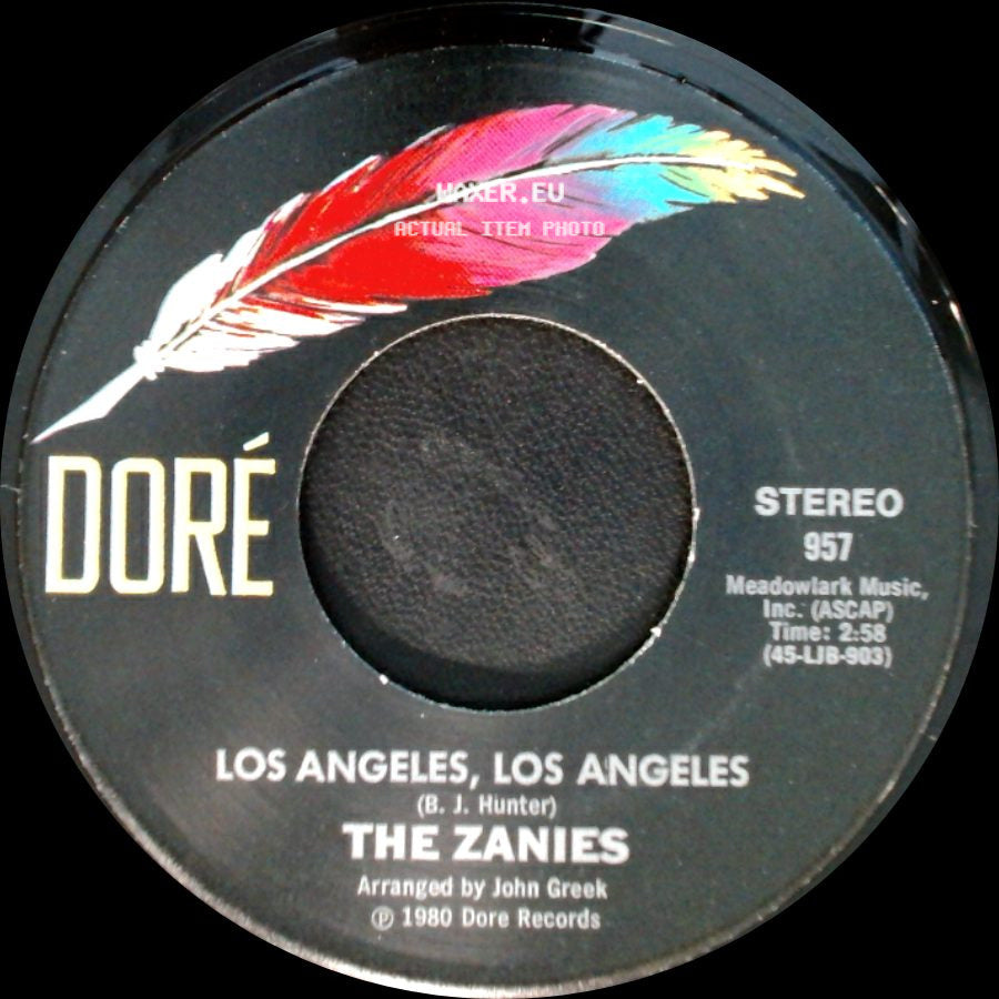 The Zanies - Janie For President / Los Angeles, Los Angeles side B