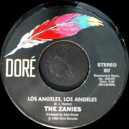 The Zanies - Janie For President / Los Angeles, Los Angeles side B