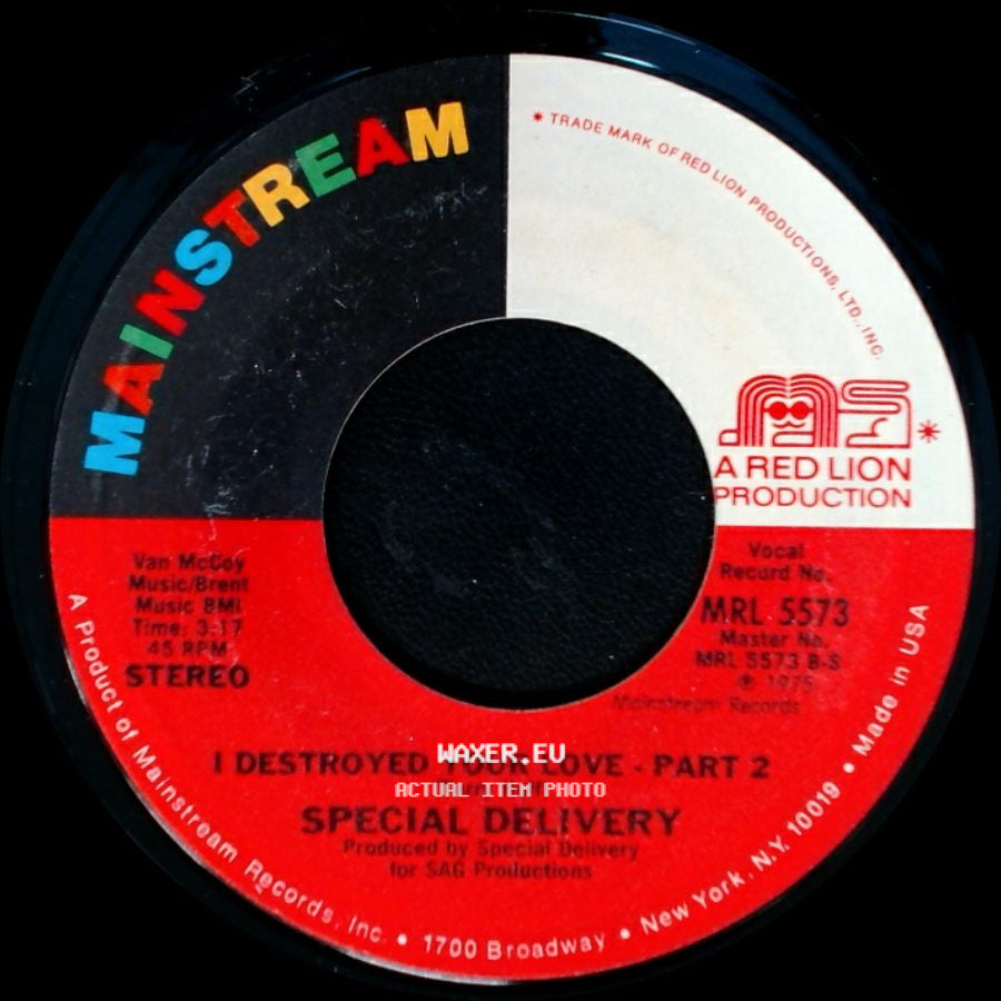 Special Delivery - I Destroyed Your Love - Part 2 / I Destroyed Your Love - Part 1 side A