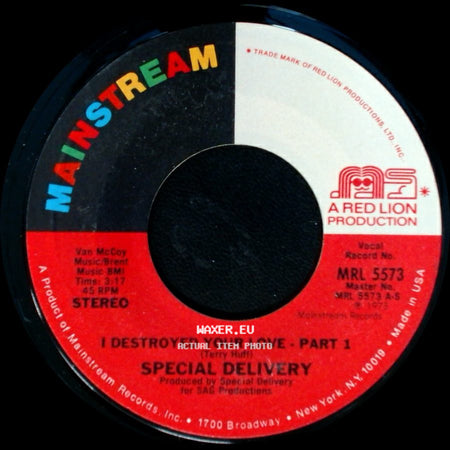 Special Delivery - I Destroyed Your Love - Part 2 / I Destroyed Your Love - Part 1 side B