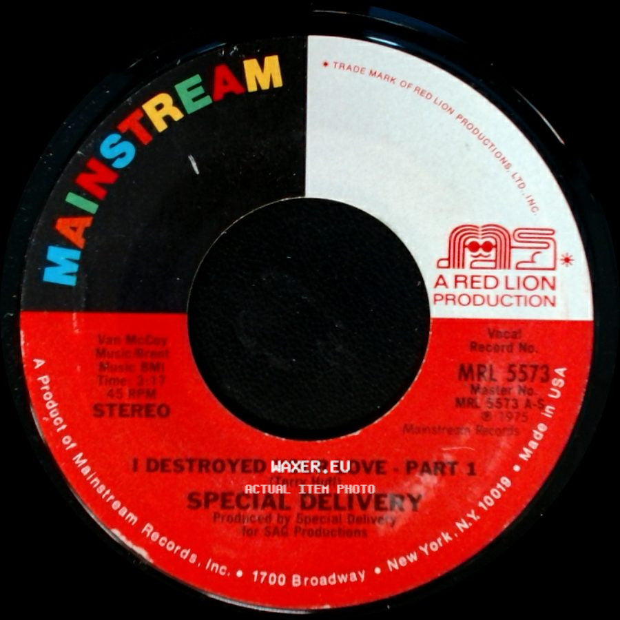 Special Delivery - I Destroyed Your Love - Part 1 / I Destroyed Your Love - Part 2 side A