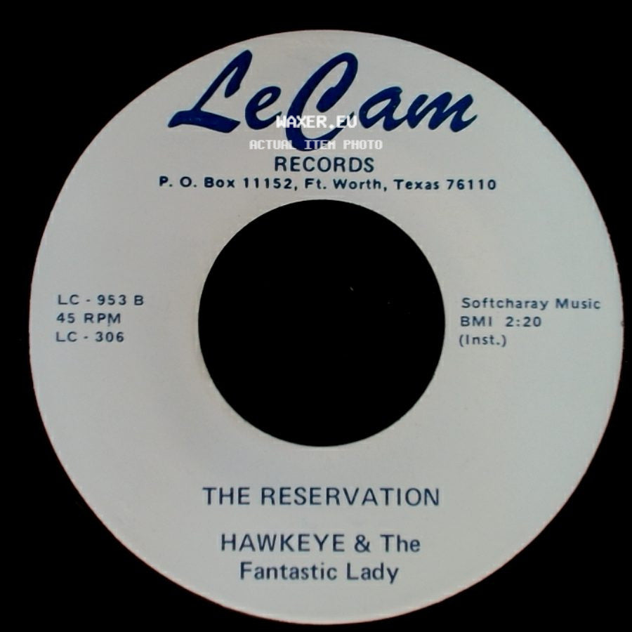 Hawkeye & The Fantastic Lady - C B Romance / The Reservation side B