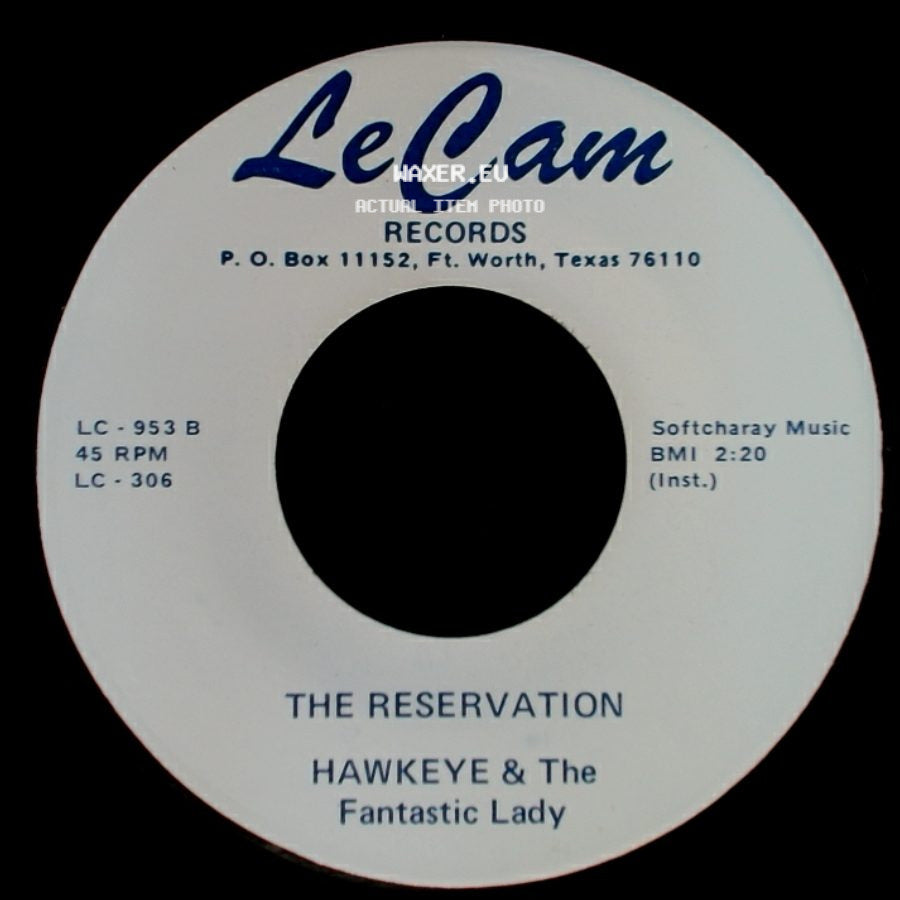 Hawkeye & The Fantastic Lady - C B Romance / The Reservation side B