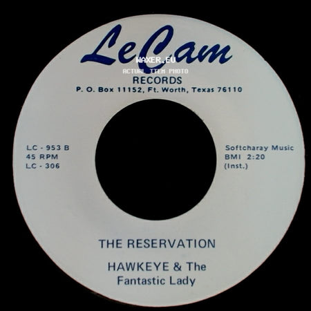 Hawkeye & The Fantastic Lady - C B Romance / The Reservation side B