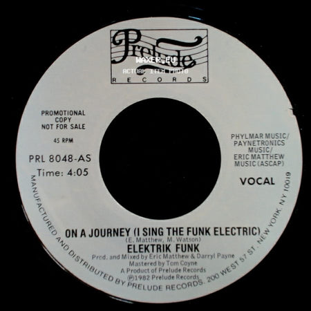 Elektrik Funk - On A Journey (I Sing The Funk Electric) / On A Journey (I Sing The Funk Electric) side B