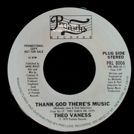 Theo Vaness - Thank God There's Music / I Can't Dance Without You side A