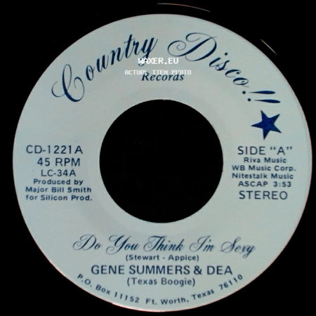 Gene Summers & Dea - Do You Think I'm Sexy / The Clown side A