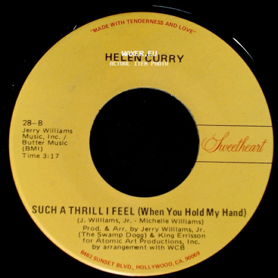 Helen Curry - Such A Thrill I Feel (When You Hold My Hand) / Shu-Doo-Pa-Poo-Poop (Love Being Your Fool) side A