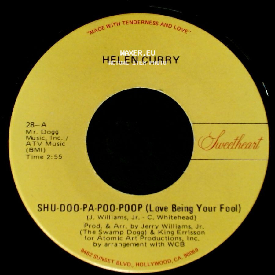 Helen Curry - Such A Thrill I Feel (When You Hold My Hand) / Shu-Doo-Pa-Poo-Poop (Love Being Your Fool) side B