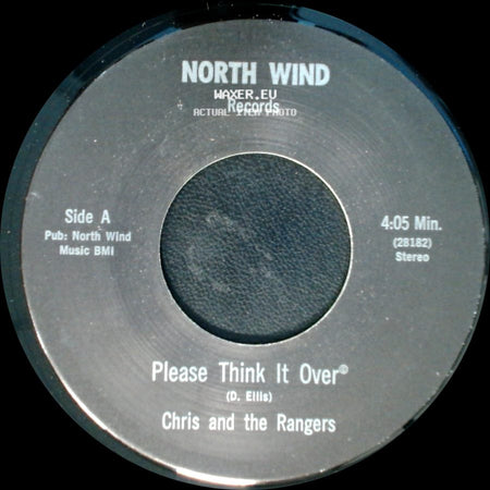 Chris And The Rangers - Please Think It Over / Sing Me A Tune side A