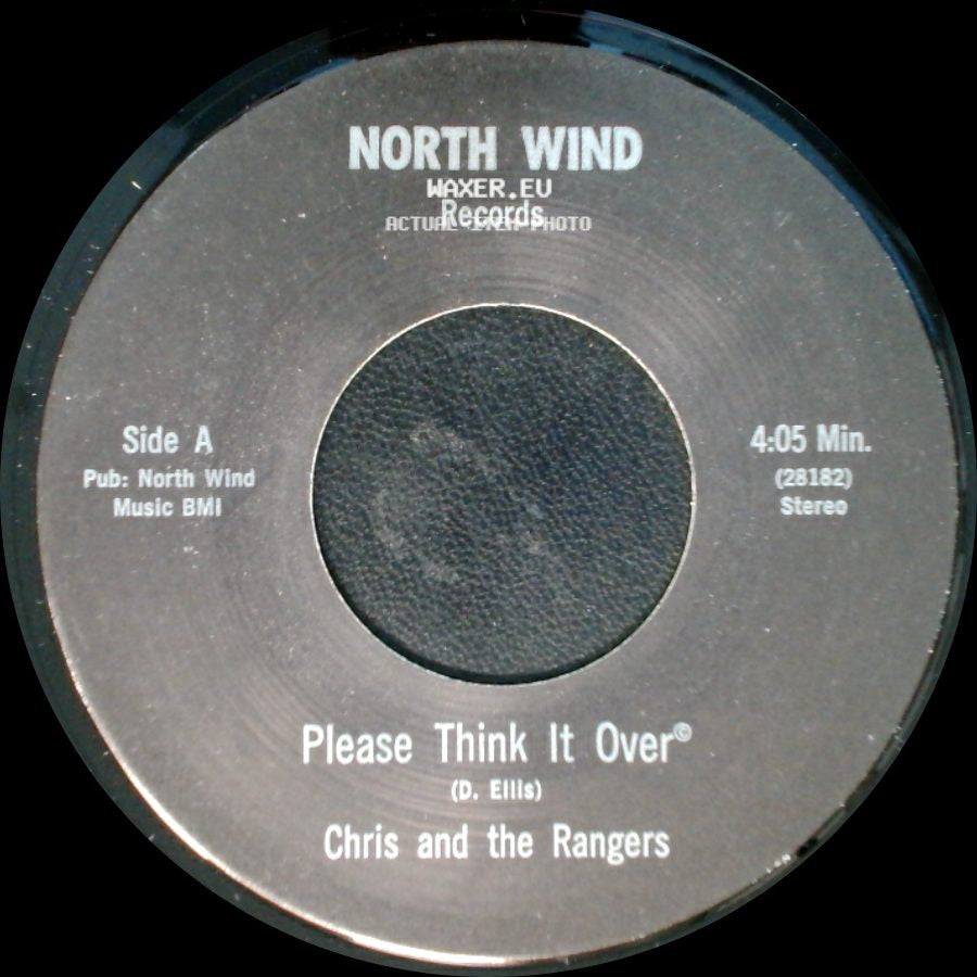 Chris And The Rangers - Please Think It Over / Sing Me A Tune side A