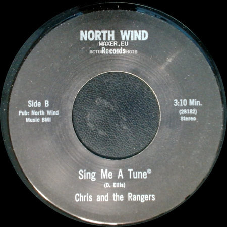Chris And The Rangers - Please Think It Over / Sing Me A Tune side B