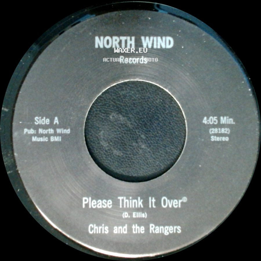 Chris And The Rangers - Please Think It Over / Sing Me A Tune side A
