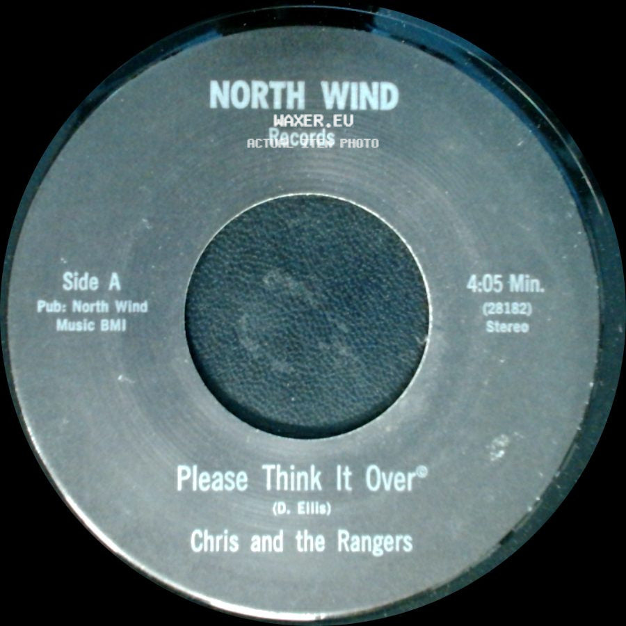 Chris And The Rangers - Please Think It Over / Sing Me A Tune side A