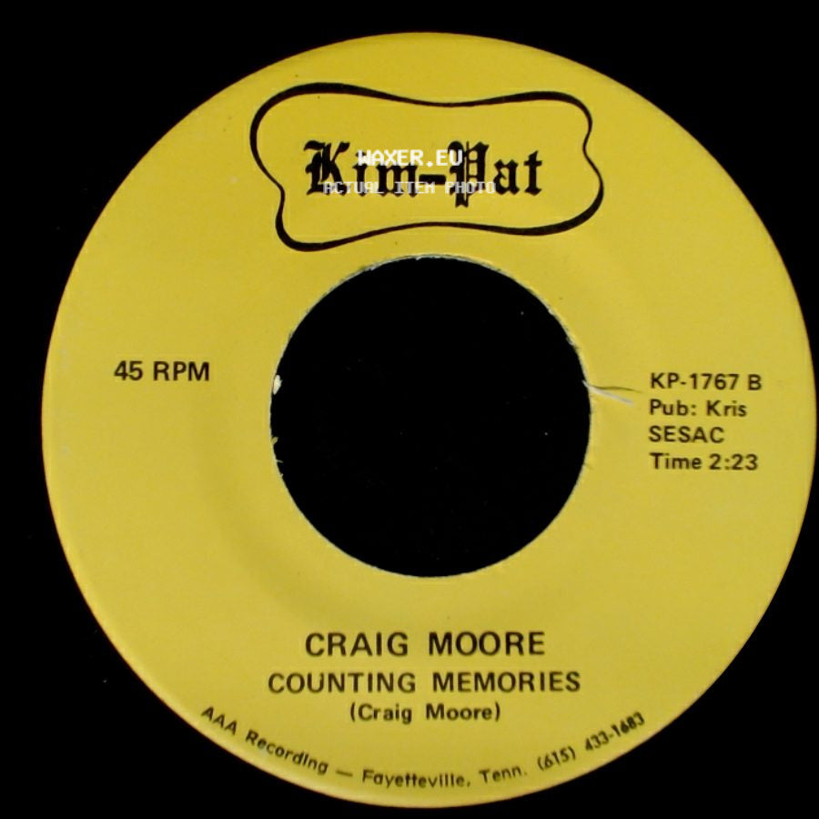 Craig Moore - I Need Your Loving / Counting Memories side B