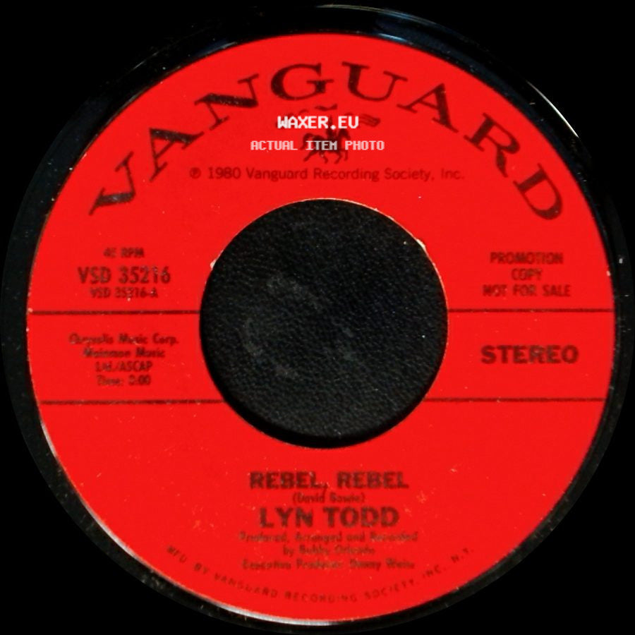 Lyn Todd - Rebel, Rebel / Rebel, Rebel side B