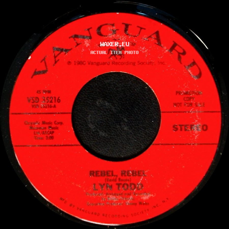 Lyn Todd - Rebel, Rebel / Rebel Rebel side A