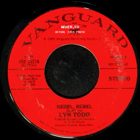 Lyn Todd - Rebel, Rebel / Rebel Rebel side B